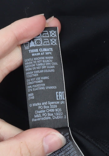 Marks and Spencer Women's Black High Rise Stretch Leggings Size 20