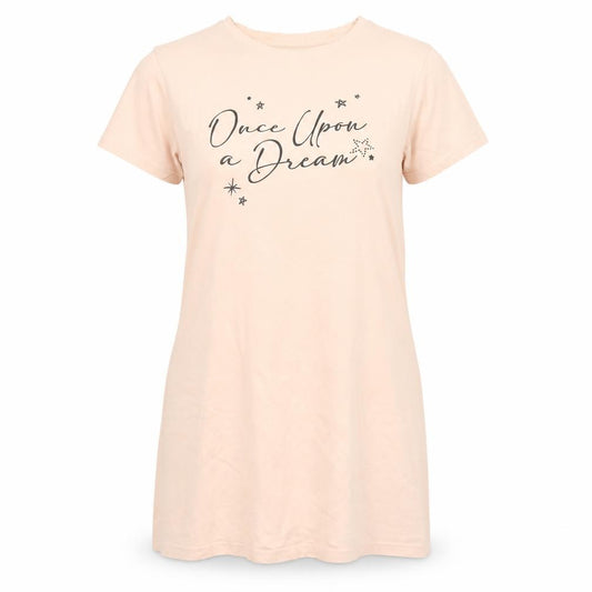 JEFF&CO Womens Pink Once Upon a Dream Cotton Nightshirt 10-12