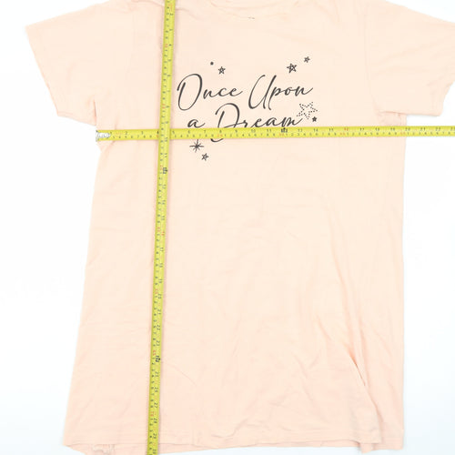 JEFF&CO Womens Pink Once Upon a Dream Cotton Nightshirt 10-12