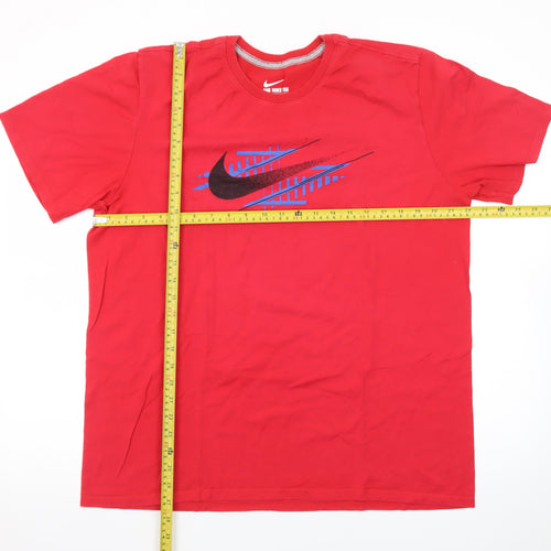 Nike Men's Red XL Athletic Fit Graphic Sports T-Shirt