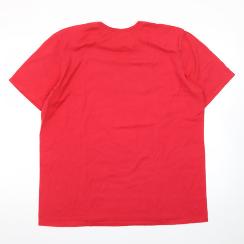 Nike Men's Red XL Athletic Fit Graphic Sports T-Shirt