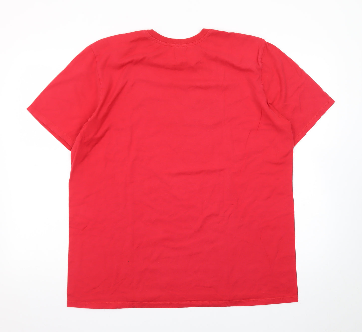 Nike Men's Red XL Athletic Fit Graphic Sports T-Shirt