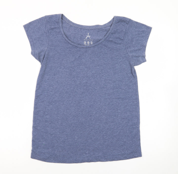 Atmosphere Women Blue Size 12 Classic Short Sleeve T-Shirt