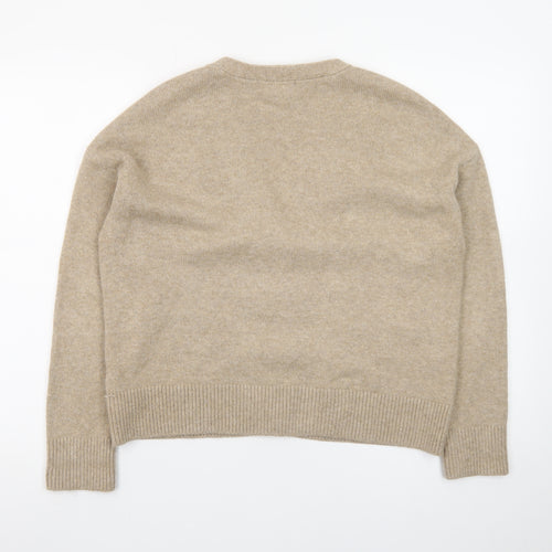 Marks and Spencer Women’s Beige Wool Blend Cardigan UK Small