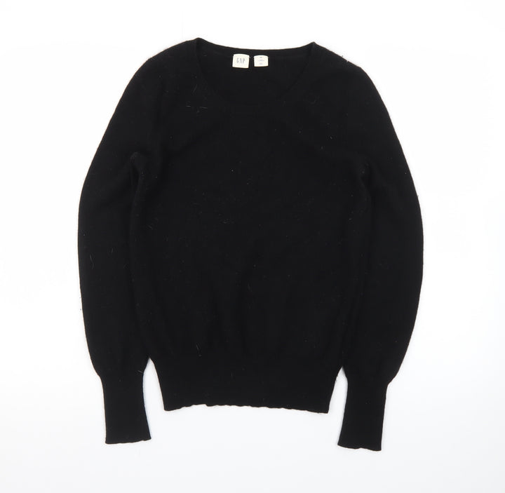 GAP Women’s Black 100% Cashmere Crew Neck Jumper XS
