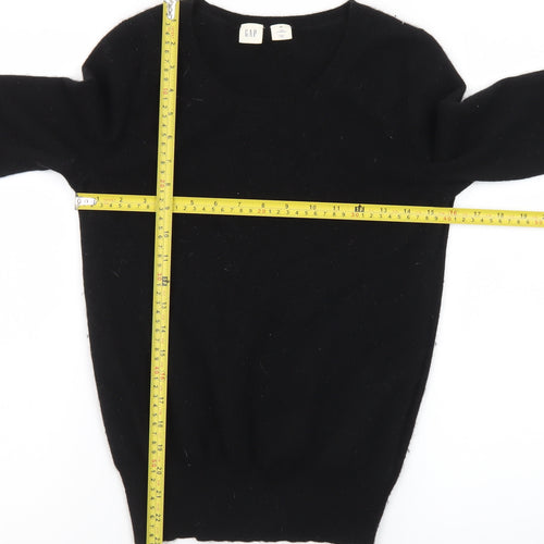 GAP Women’s Black 100% Cashmere Crew Neck Jumper XS