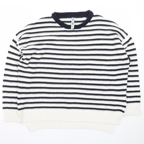 Seasalt Women’s Multicoloured Striped Cotton Jumper Size 16