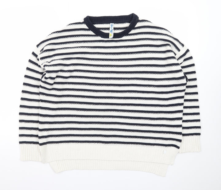 Seasalt Women’s Multicoloured Striped Cotton Jumper Size 16
