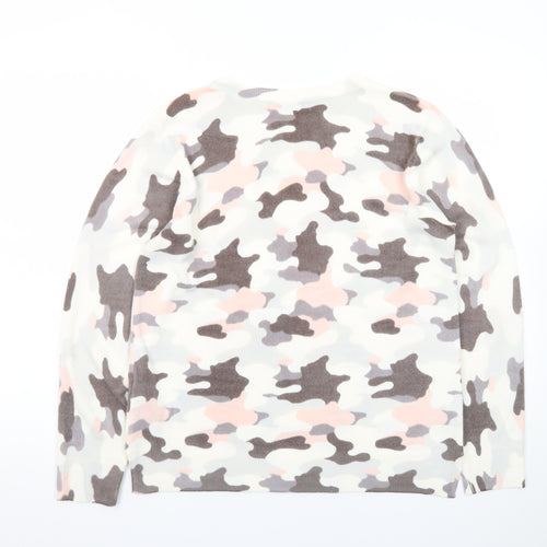 Marks and Spencer Women's Multicoloured Camouflage Crew Neck Jumper Size 14