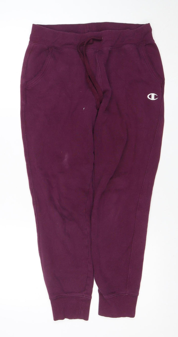 Champion Women’s Purple Jogger Sweatpants Size S Cotton Blend Fleece