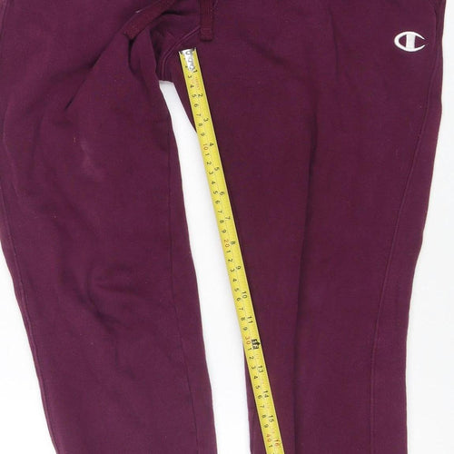 Champion Women’s Purple Jogger Sweatpants Size S Cotton Blend Fleece