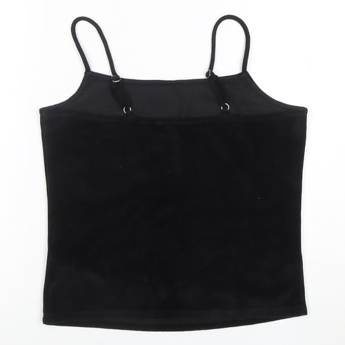NA-KD Women’s Black Velvet Camisole Tank Top Size M