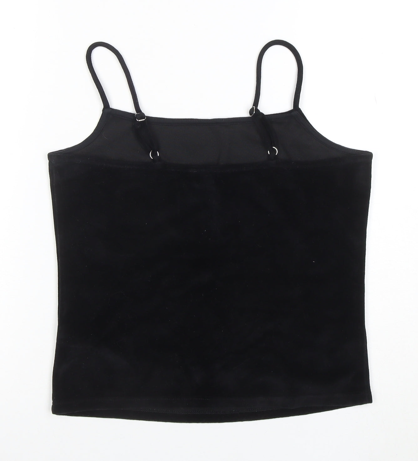 NA-KD Women’s Black Velvet Camisole Tank Top Size M