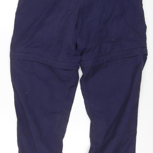 Craghoppers Women's Blue Cargo Travel Trousers UK 12 Belted Quick Dry
