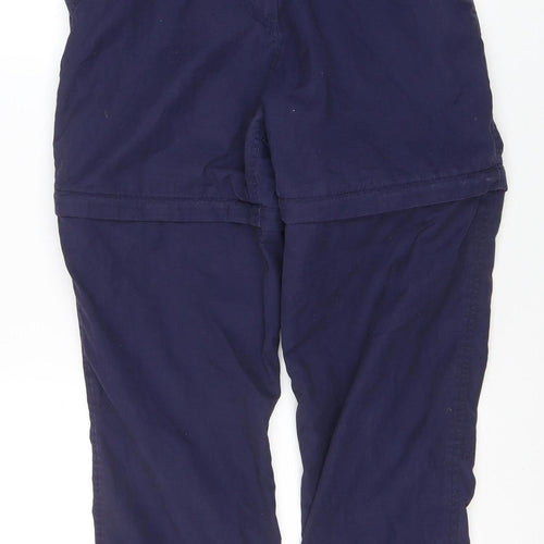 Craghoppers Women's Blue Cargo Travel Trousers UK 12 Belted Quick Dry