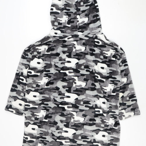 Harry Bear Boys Grey Camouflage Fleece Hooded Nightwear One Size