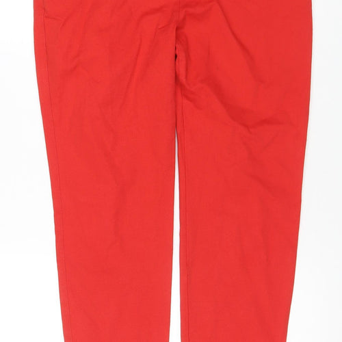 Next Women's Red Straight Stretch Jeans Size 14 Regular