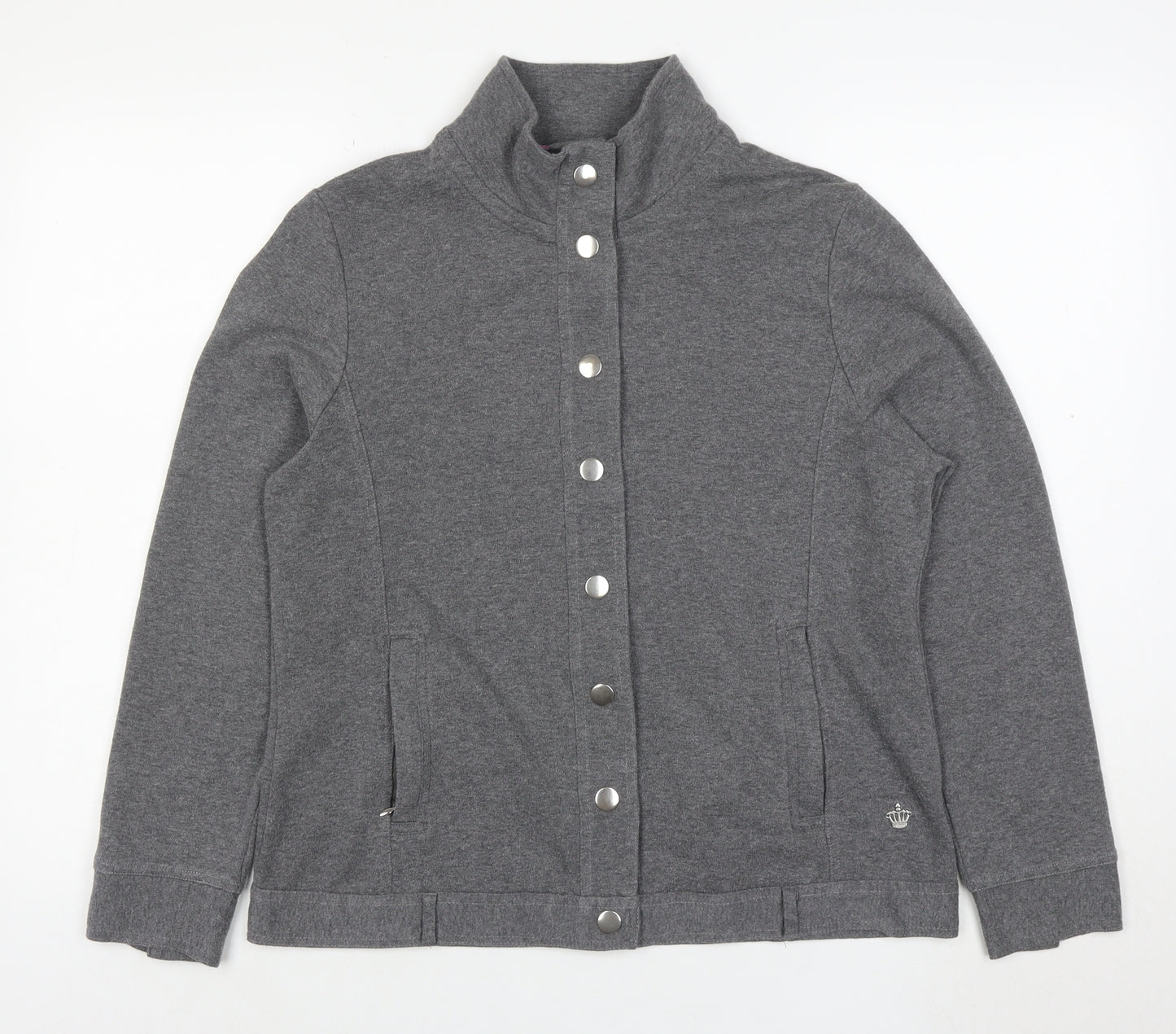 Dash Women’s Grey Cotton Blend Casual Jacket Size 14