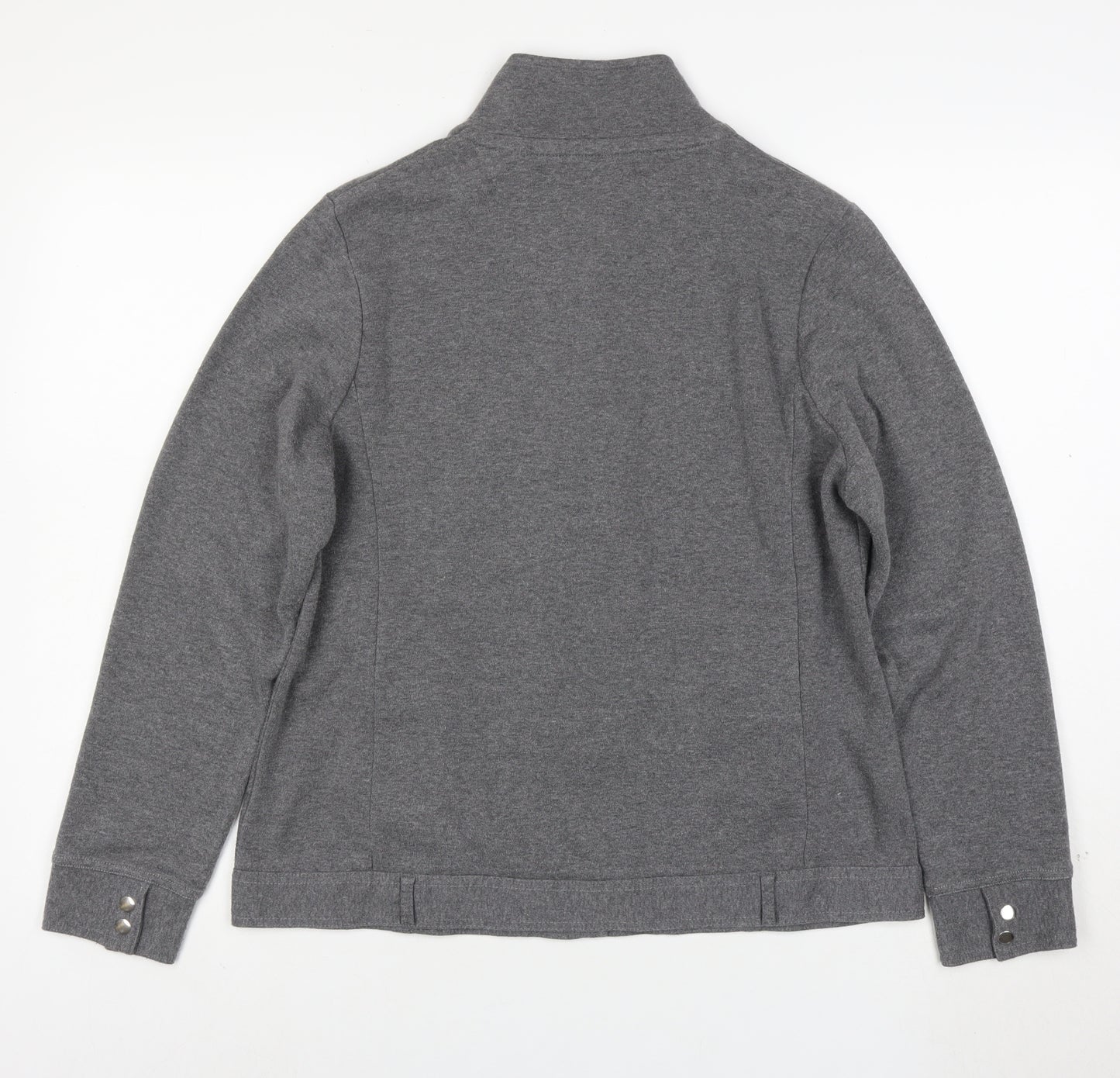 Dash Women’s Grey Cotton Blend Casual Jacket Size 14