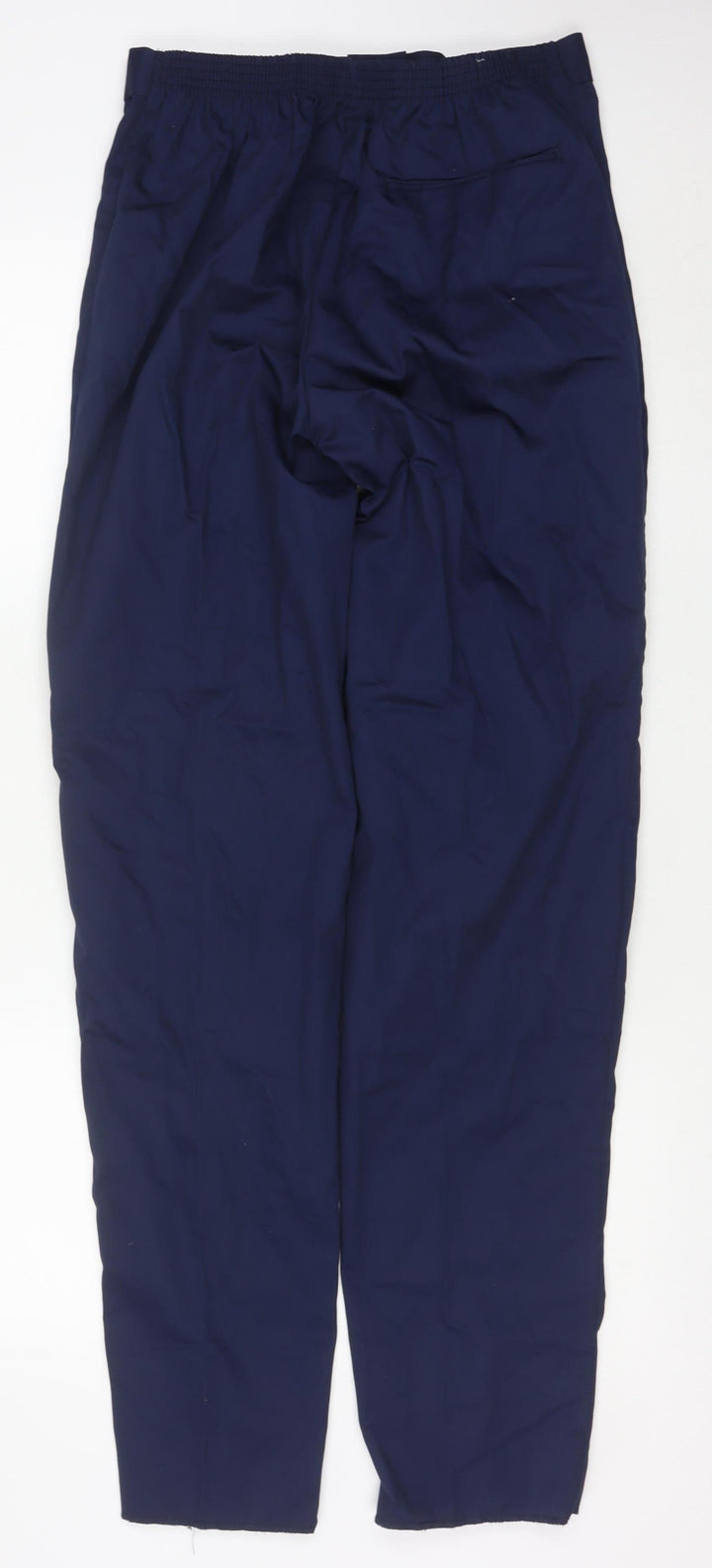 Tibard Womens Blue Size 12 Workwear Trousers Elastic Waist Polyester Cotton