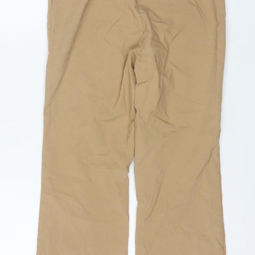 H&M Divided Women's Beige Slim Fit Stretch Trousers Size 10