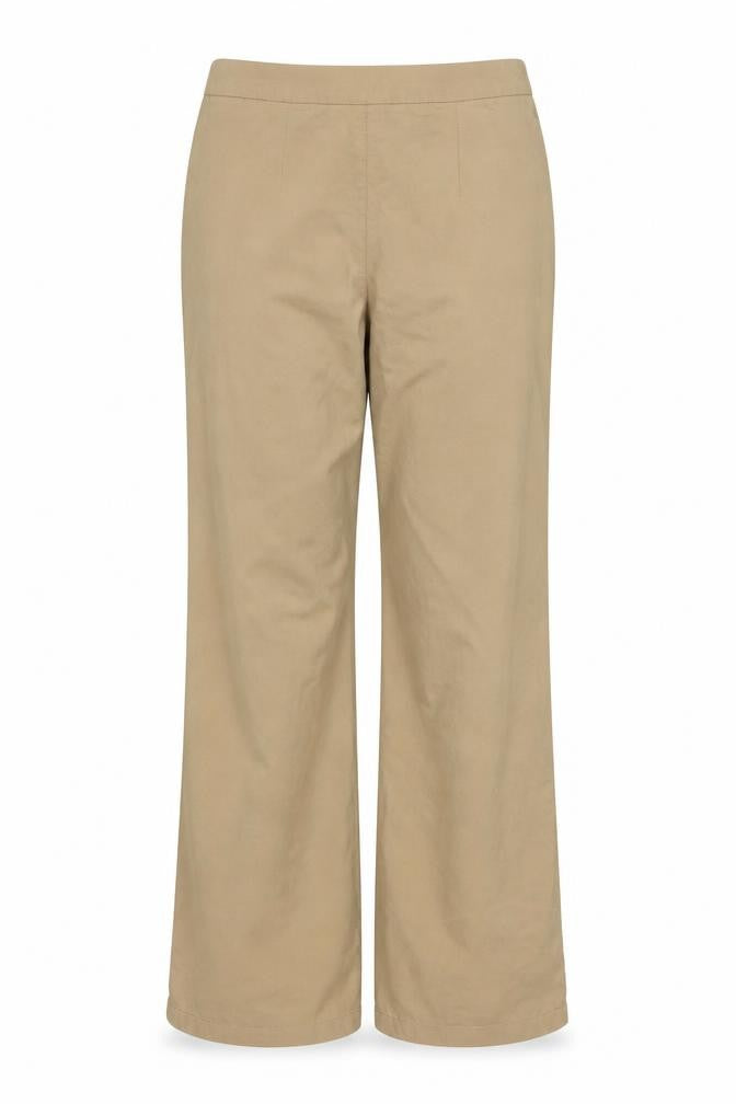 H&M Divided Women's Beige Slim Fit Stretch Trousers Size 10