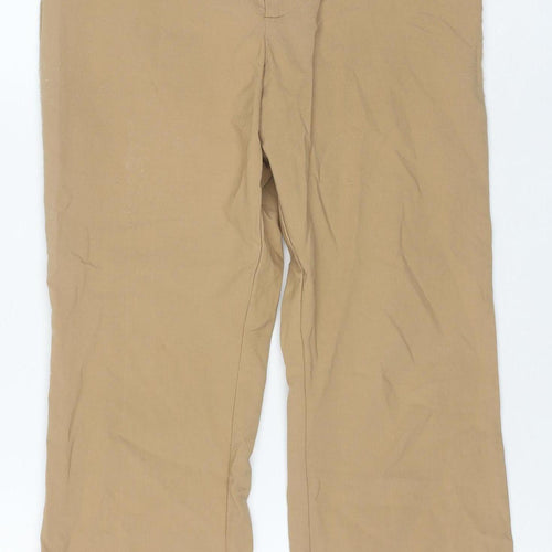 H&M Divided Women's Beige Slim Fit Stretch Trousers Size 10
