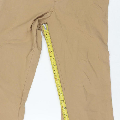 H&M Divided Women's Beige Slim Fit Stretch Trousers Size 10