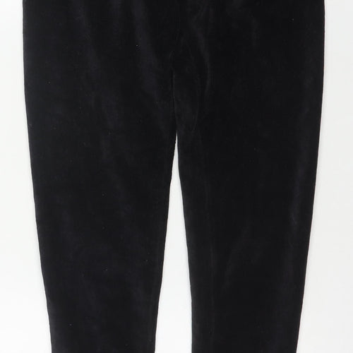 Marks and Spencer Women’s Black Cotton Blend Stretch Velvet Leggings Size 12