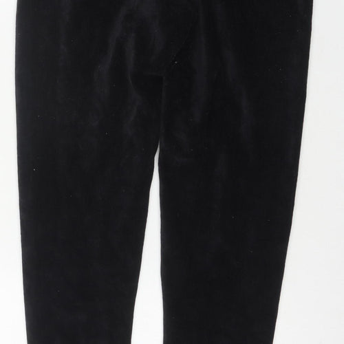 Marks and Spencer Women’s Black Cotton Blend Stretch Velvet Leggings Size 12