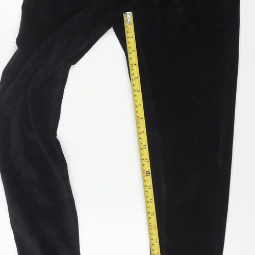 Marks and Spencer Women’s Black Cotton Blend Stretch Velvet Leggings Size 12