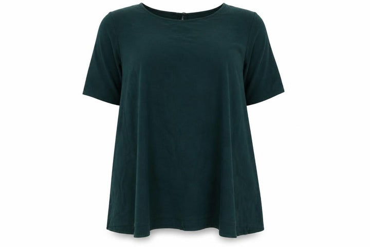 Roman Women’s Green Jersey A-Line Dress Size 22/24 Half Sleeve