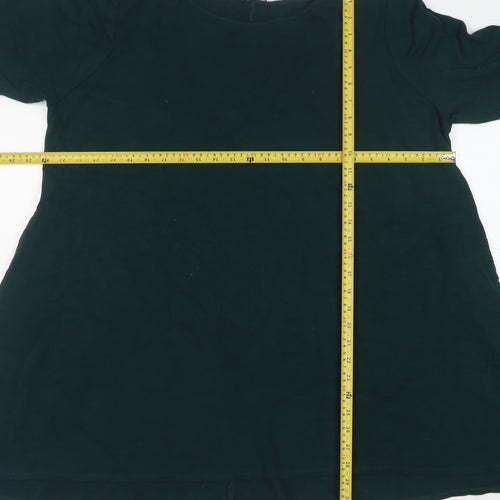 Roman Women’s Green Jersey A-Line Dress Size 22/24 Half Sleeve