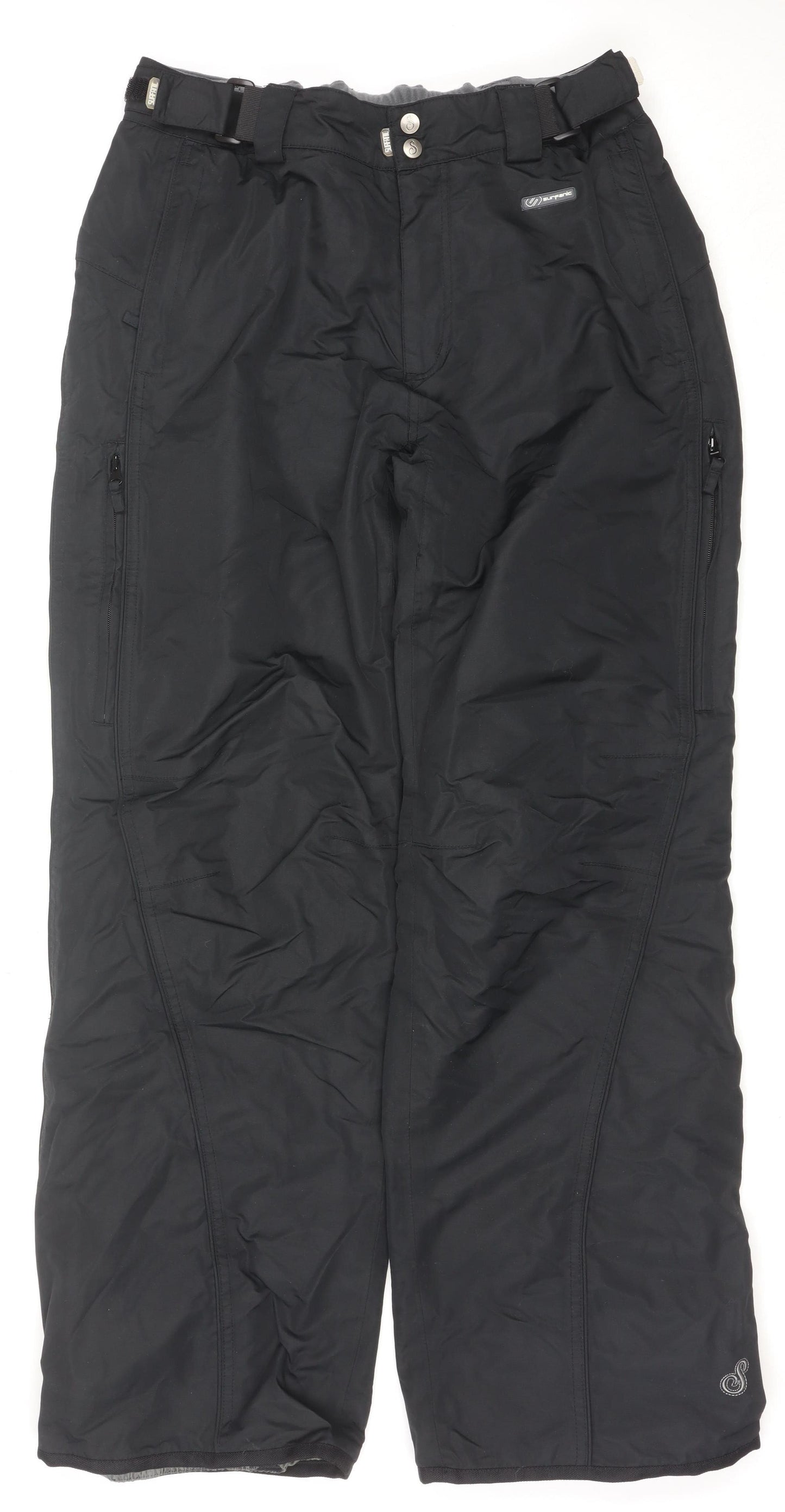 Surfanic Womens Black L Snow Pants Waterproof Ski Trousers