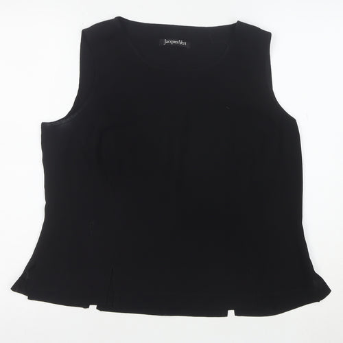 Jacques Vert Women's Black Sleeveless Blouse Size 16