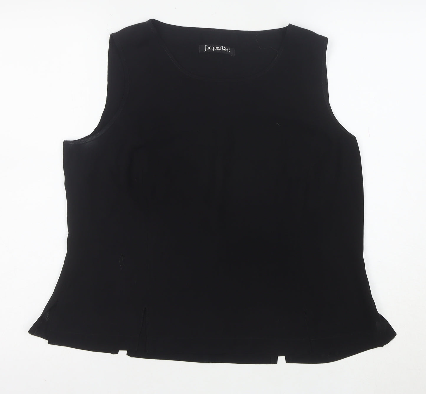 Jacques Vert Women's Black Sleeveless Blouse Size 16