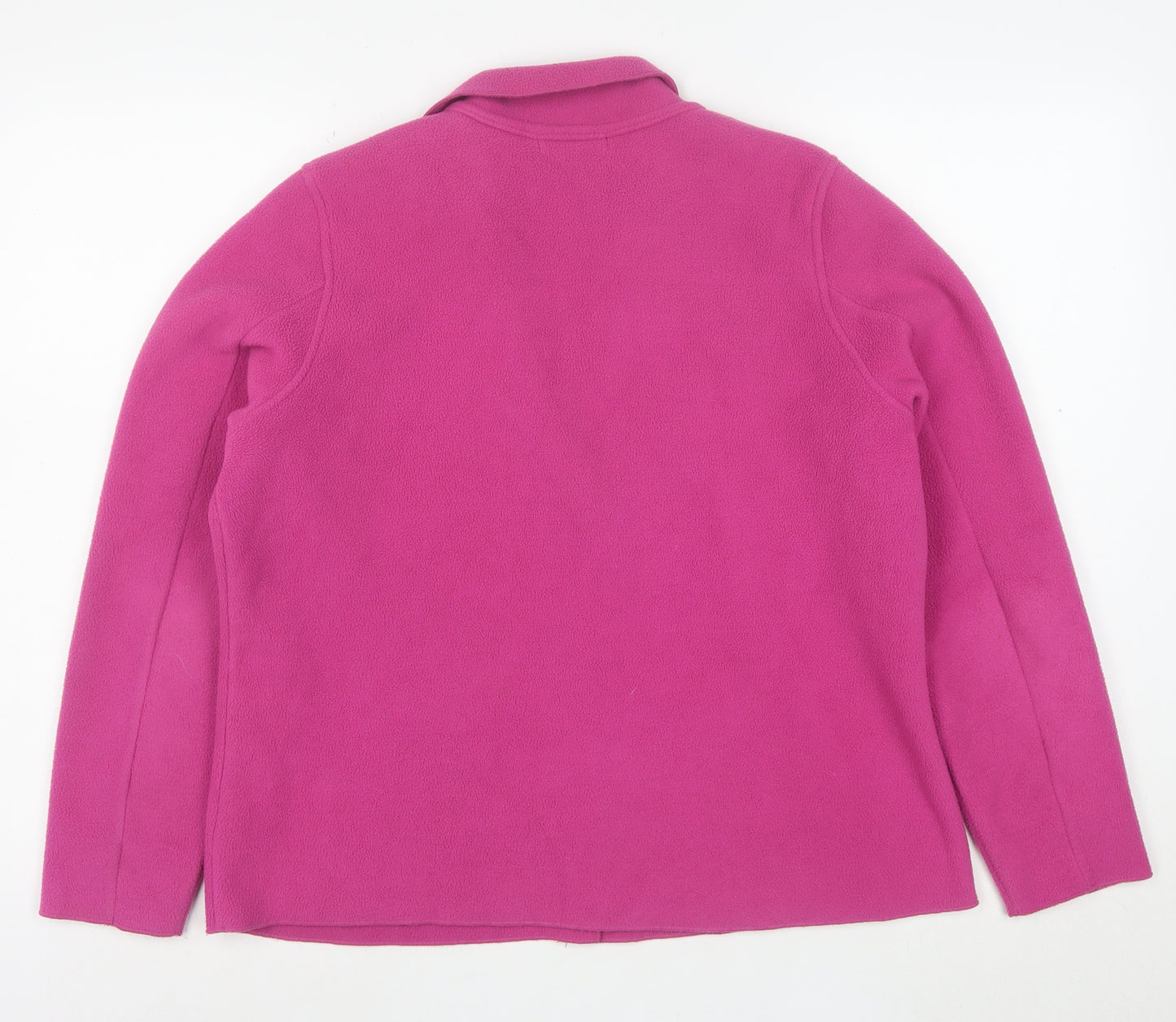 Boden Women Pink Fleece Blazer Jacket Size M Button Up