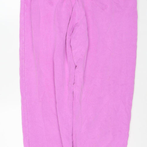 Boutique Womens Pink Cotton Jogger Trousers Size M Regular Fit