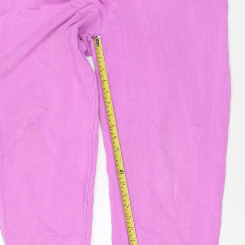 Boutique Womens Pink Cotton Jogger Trousers Size M Regular Fit