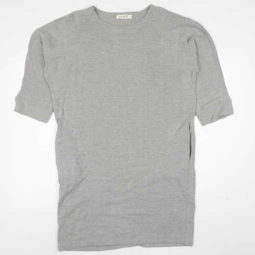 Lily & Me Womens Grey Size 12 Jersey T-Shirt Dress