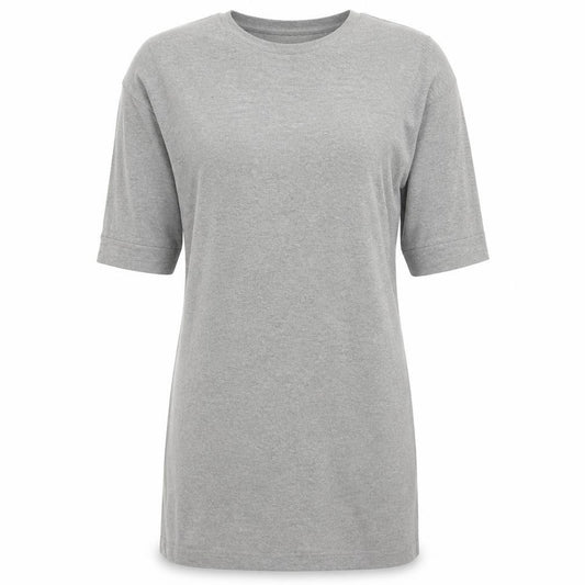 Front view of Lily & Me women’s grey, size UK 12, jersey t-shirt dress