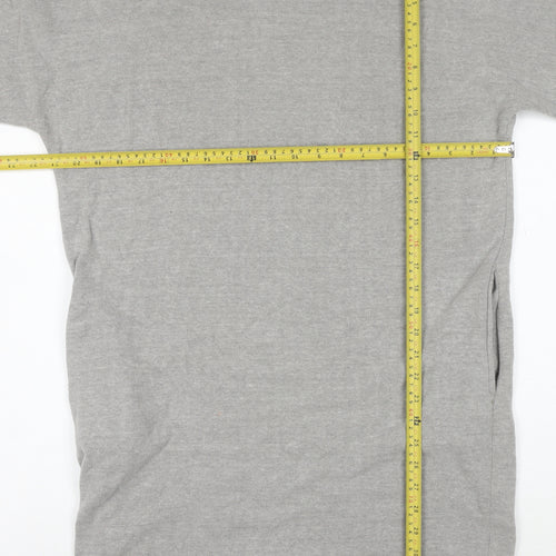 Lily & Me Womens Grey Size 12 Jersey T-Shirt Dress