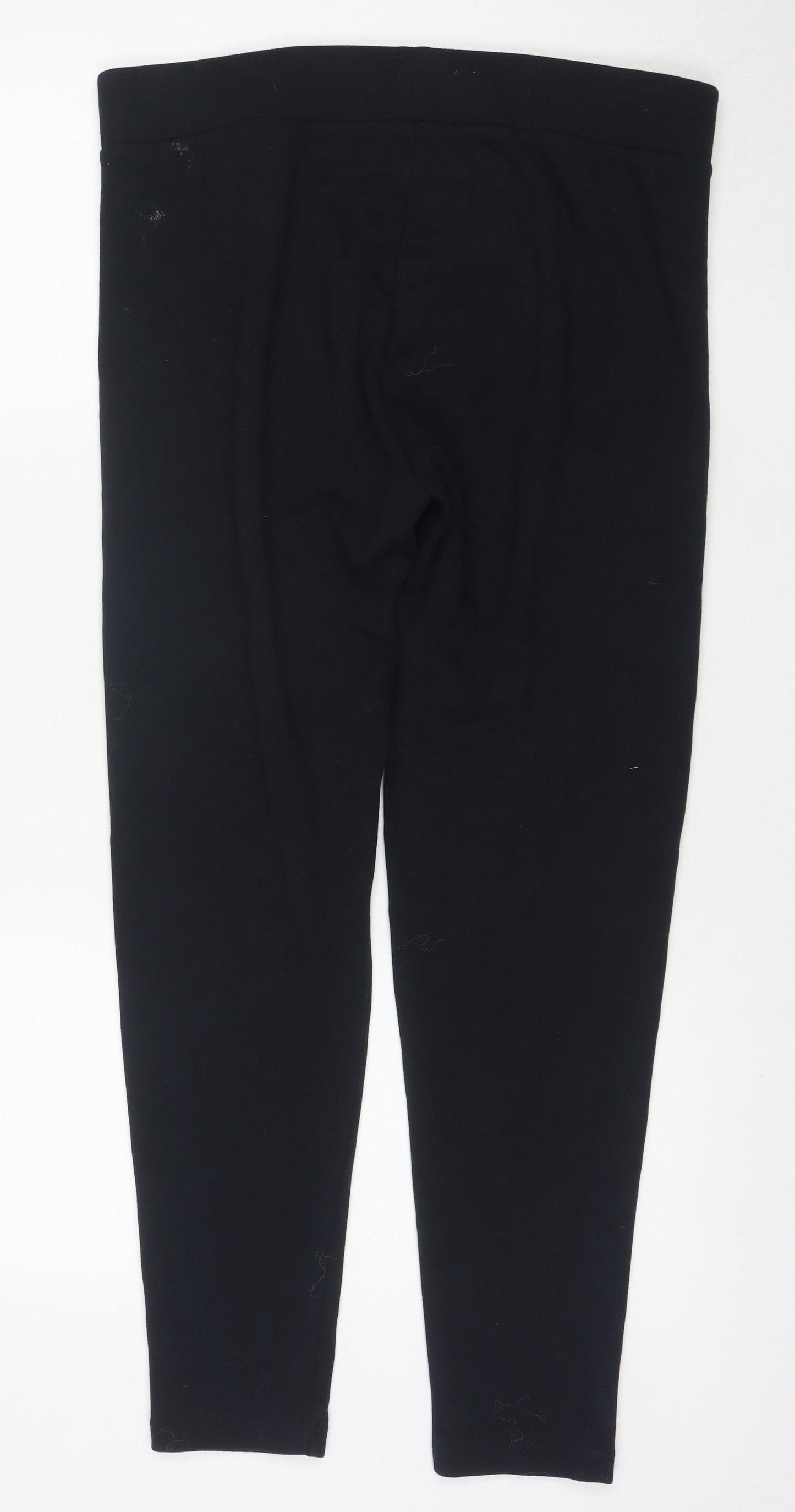 Marks and Spencer Women's Black Size 16 Regular Stretch Leggings