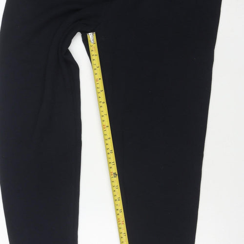 Marks and Spencer Women's Black Size 16 Regular Stretch Leggings