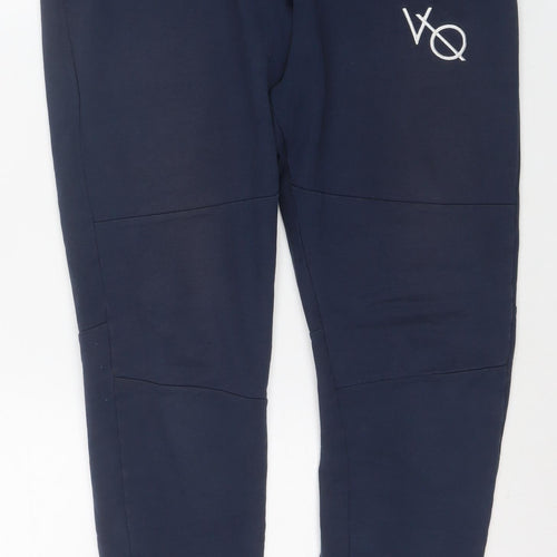 Vanquish Men's Blue Jogger Trousers Size M Activewear Cotton Blend