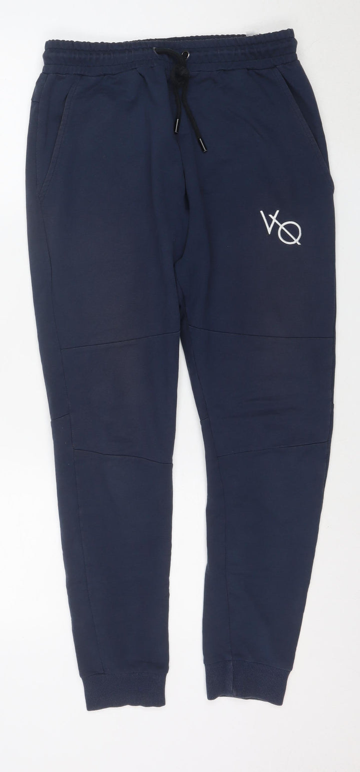 Vanquish Men's Blue Jogger Trousers Size M Activewear Cotton Blend