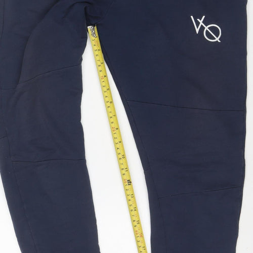 Vanquish Men's Blue Jogger Trousers Size M Activewear Cotton Blend