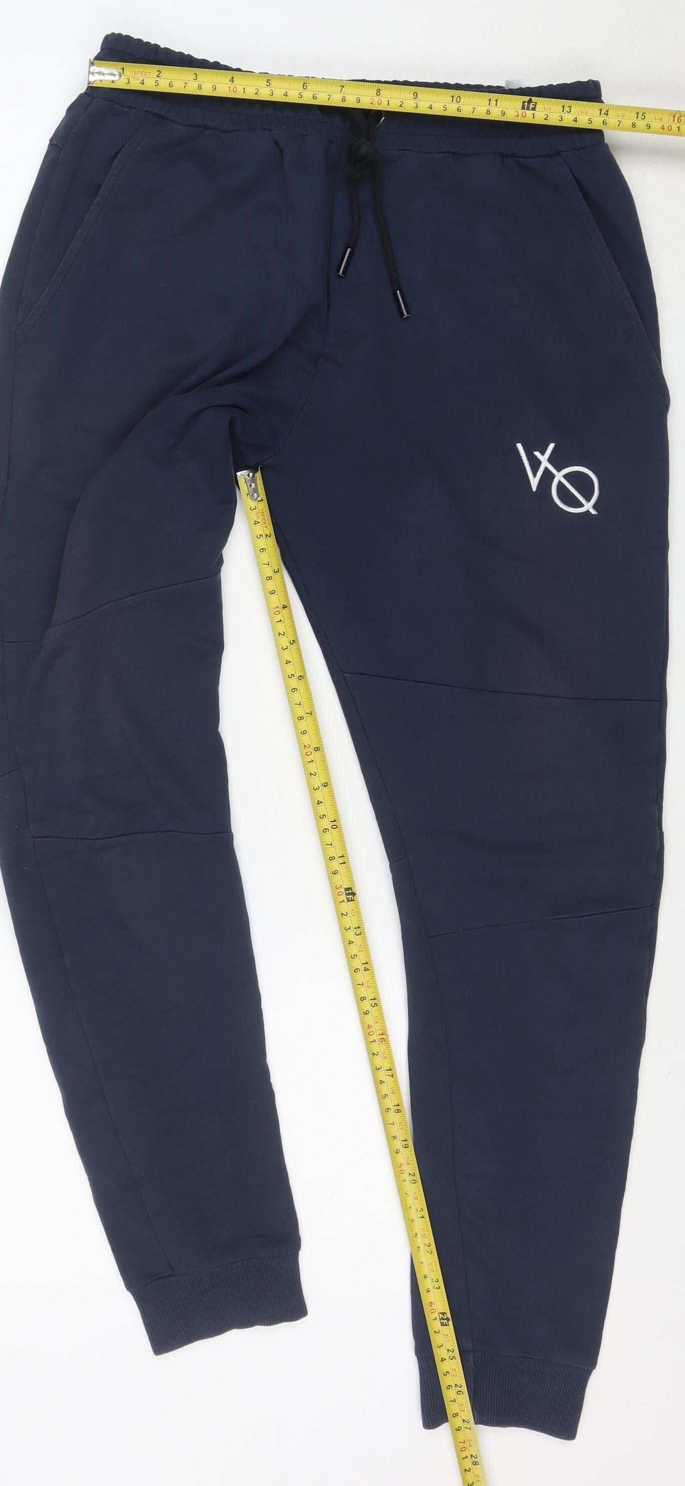 Vanquish Men's Blue Jogger Trousers Size M Activewear Cotton Blend