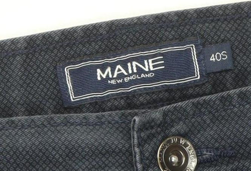 Maine New England Men's Blue 40S Chino Trousers Cotton Stretch