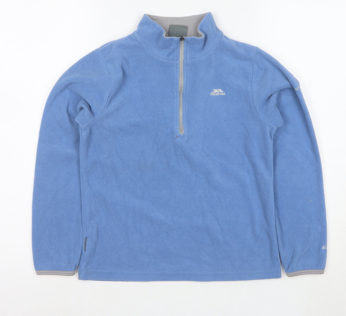 Trespass Boys Blue Fleece 1/2 Zip Pullover Hoodie 9-10 Years